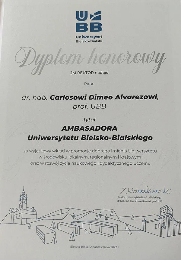 Carlos Dimeo-Reconocimiento