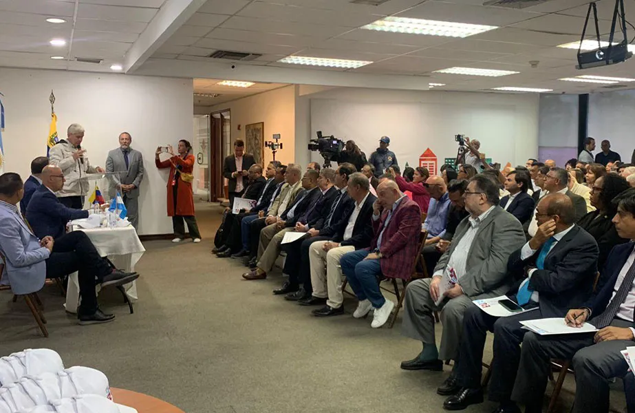 Palabras de Wilmar Castro Soteldo, ministro del poder popular para la Agricultura Productiva y Tierras.  Foto de Ysanami Márquez