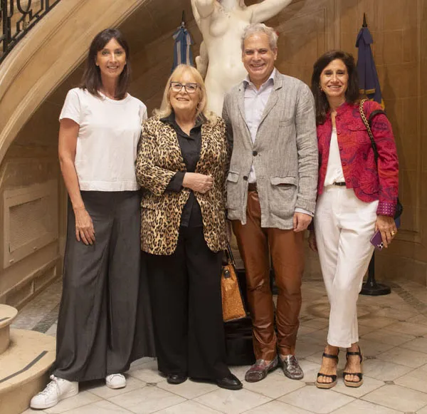 Paola Brussa, Beatriz Volosín, Francisco Ayala y María Costa