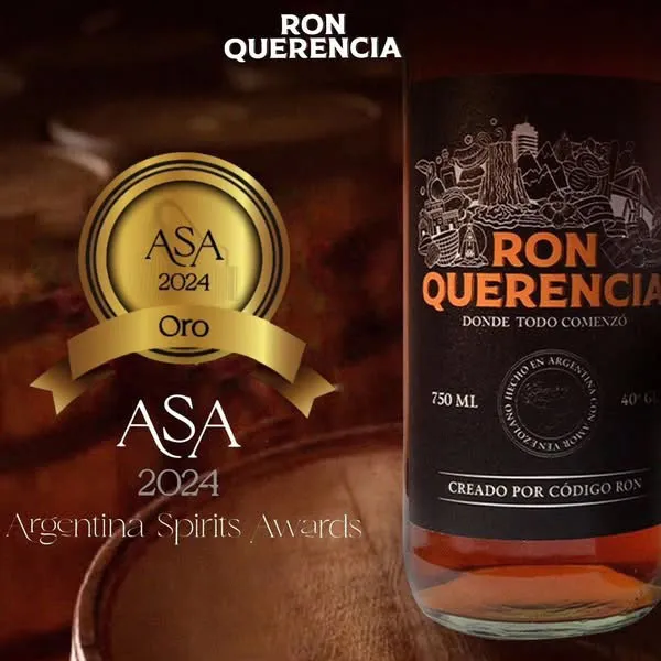 Ron Querencia Medalla de Oro en ASA, Argentina Spirits Awards