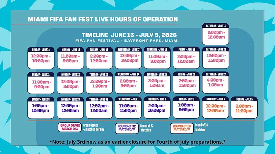 Horarios Fan Festival