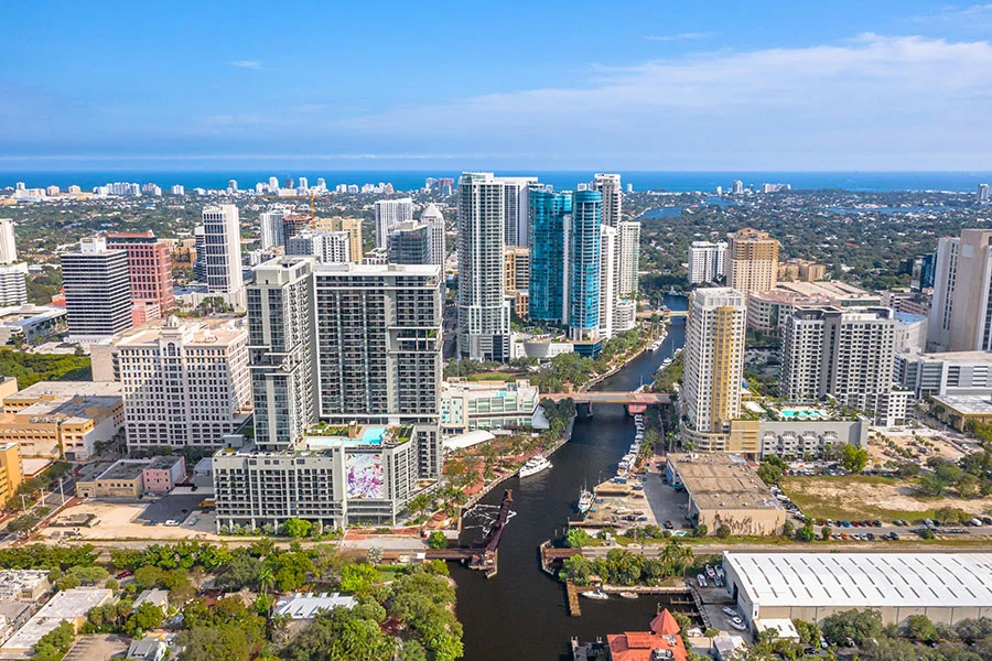 DowntownFTL riverfront (Dec 2020) - credit FTL DDA & Sublime Imagery