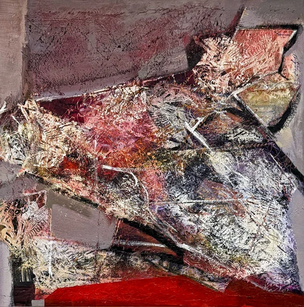 EL COLOR DEL TIEMPO 100 x 100 cm Acrílico y serigrafía _ lienzo_