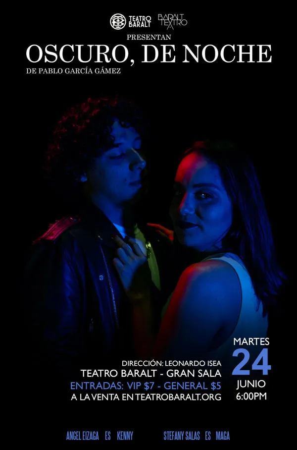 Oscuro, de noche.  Flyer