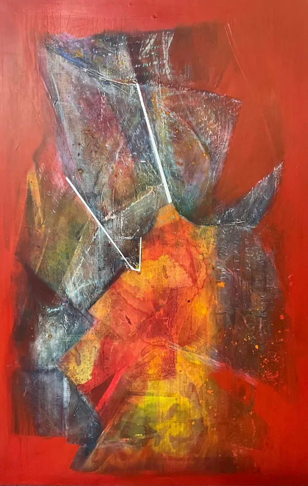 PHOSPHORESCENCE - Acrylic on canvas, 180 x 120 cm