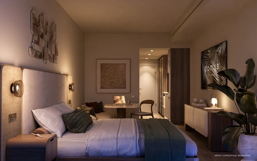 DomusBrickellCenter_Interior_Bedroom Night UB