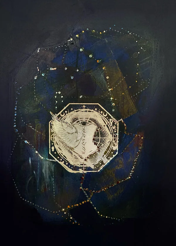 CARTOGRAFÍA DE LO INVISIBLE 75 x 50 cm Acrílico _ lienzo