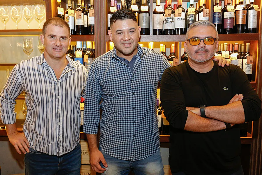 Damian Mozzi, Juan Carlos Palacio y Victor Diamante