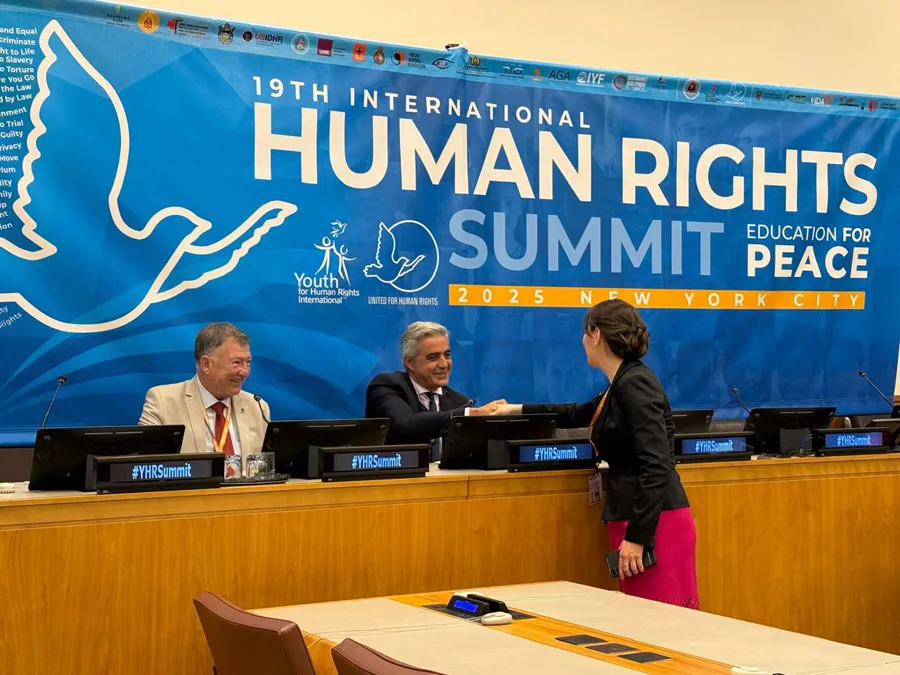 Javier Macchi y Franco Bartolacci en ONU HRS