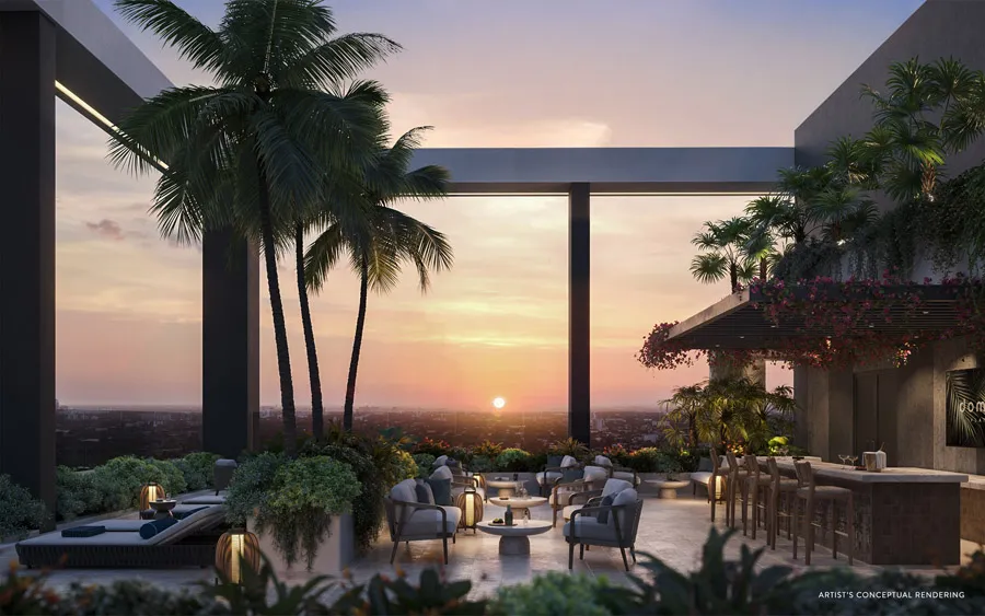 DomusBrickellCenter_Rooftop Sunset_UB
