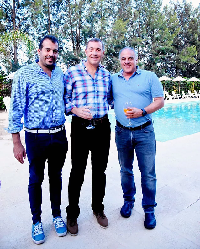 Manolo Contini, Alejandro Piscione y Juan Felix Rossetti