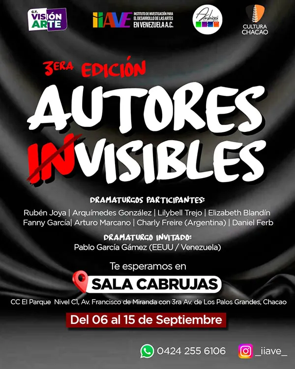 Autores Invisibles 1 Flyer