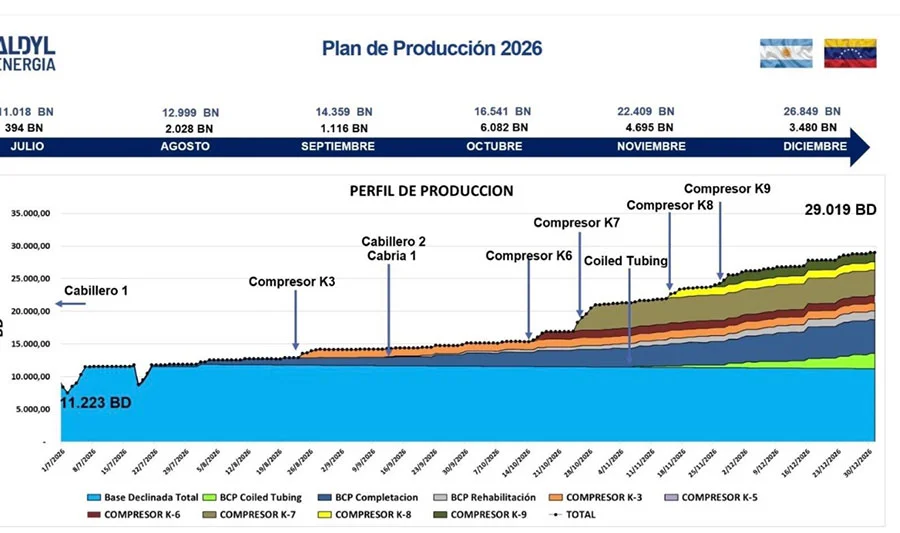 Aldyl Energía Plan de Producción 2026