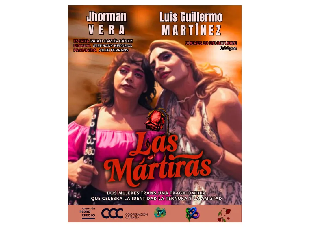 Jhorman Vera y Luis Guillermo Martínez, protagonistas de Las Mártiras - copia